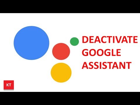 How to deactivate google assistant