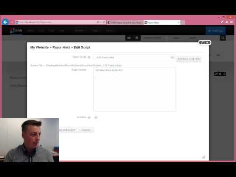 Razor 1 - RSS Feed 1 - Adding a Razor Host Module