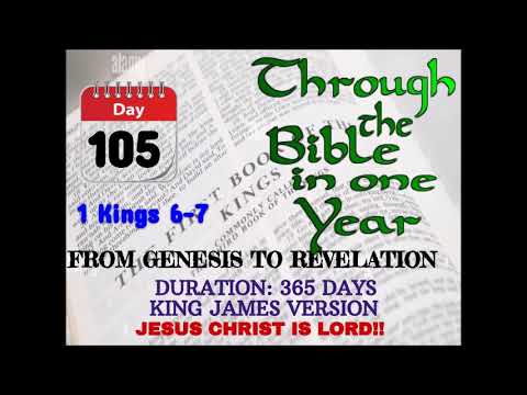 Day 105 Read the Bible in 365 Days 2022. Romans 10:17 "Faith comes by hearing the word of God."