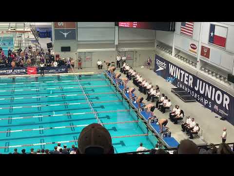 McCarty Wins 50 Free in 19.35 | Boys 50 Free A Final | 2021 Winter Juniors West