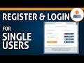  Register & Login for Singleusers
