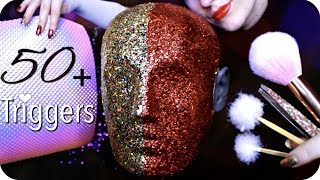 ASMR 50+ Triggers over 3 Hours (NO TALKING) Ear Cleaning, Massage, Tapping, Peeling, Umbrella &amp; MORE