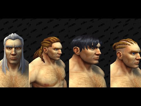 WoW Shadowlands Alpha New Human Hairstyles & Beard Customization Options