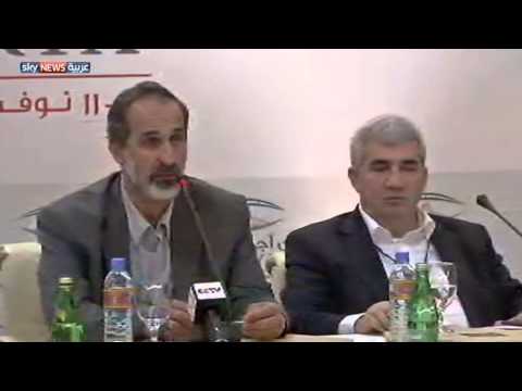 تقرير حول انتخاب الائتلاف الوطني معاذ الخطيب رئيساً له