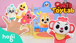 My friend the finger puppet | Finger family song | Poki's Toy Lab | Toy Review | Play with Hogi