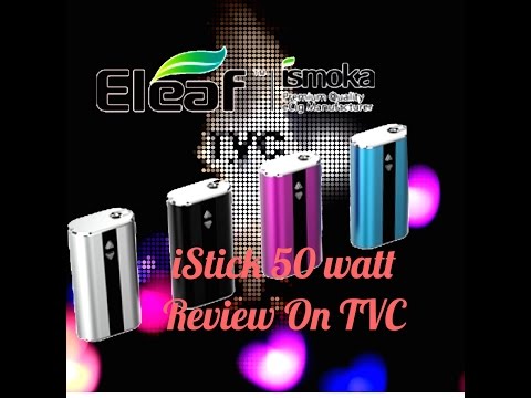 Набор: боксмод Eleaf iStick 50W ( iSmoka iStick 50W ) (варивольт/вариватт)  - видео 5