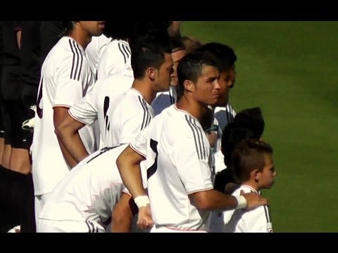 Cristiano Ronaldo Introduction and Signing Autographs for Kids in Los Angeles - Dodger Stadium