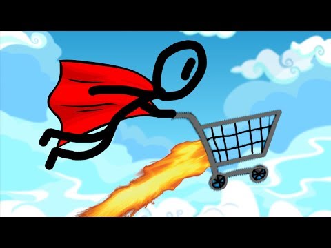 LOOK MA IM FLYING! | SHOPPING CART HERO 3 - YouTube