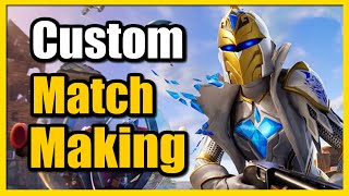 How to Create Custom Game Lobby in Fortnite (Custom Matchmaking Key)