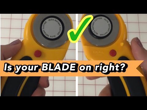 How to change your rotary cutter blades & proper disposal~Replace your rotary cutter blades!