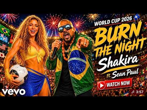 SHAKIRA x SEAN PAUL STYLE – BURN THE NIGHT | AFROBEAT Style 🔥 Best FIFA World Cup Anthem 2026 Song ⚽