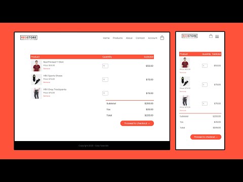 How To Make Ecommerce Website Using HTML And CSS Step By Step | Create e Commerce Website