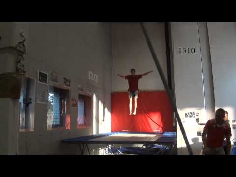 2'500 Saltos in einer Stunde -  Wallscrapers Trampoline