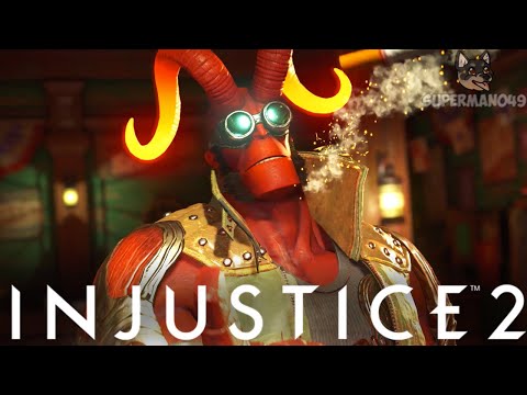 HELLBOY GOES CRAZY! - Injustice 2: "Hellboy" Gameplay