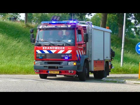 Brandweer Zaandijk en Purmerend met Spoed naar een Paard te water in de Zuidoostbeemster