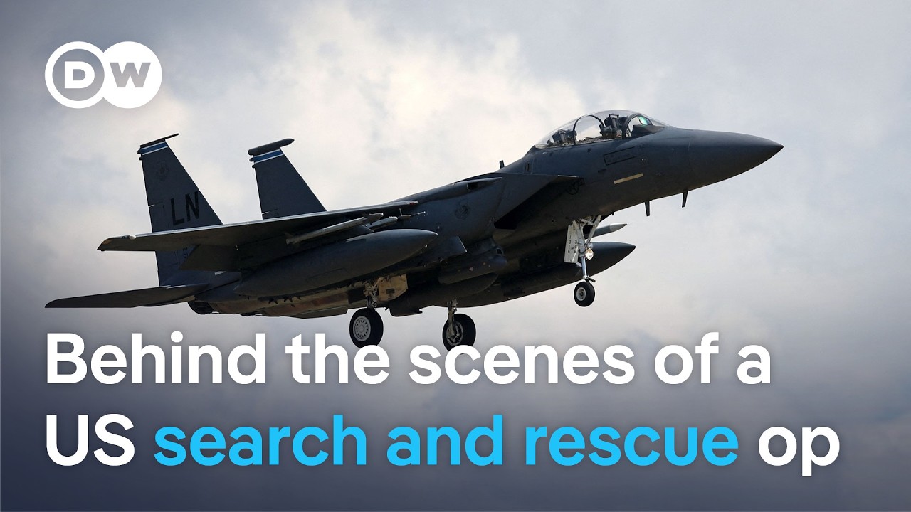 How do US forces train for search and rescue operations to find missing crew members? | DW News