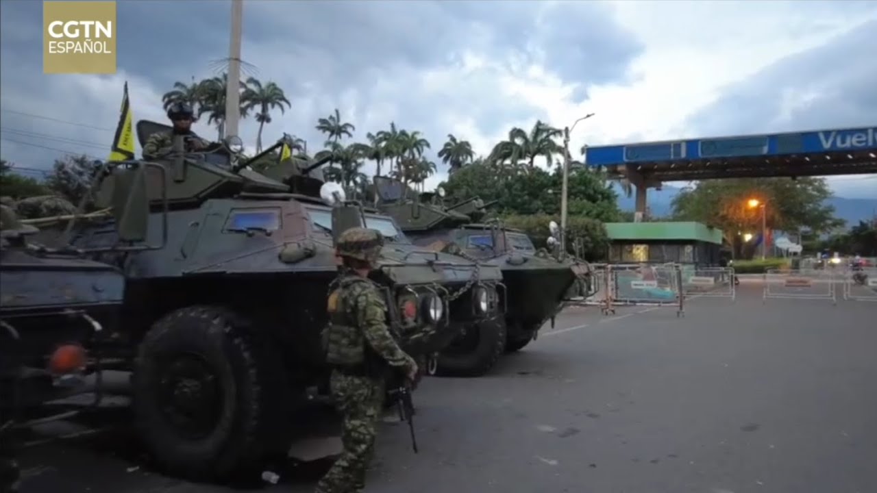 CGTN Español llegó a una frontera militarizada entre Colombia y Venezuela por orden de Gustavo Petro