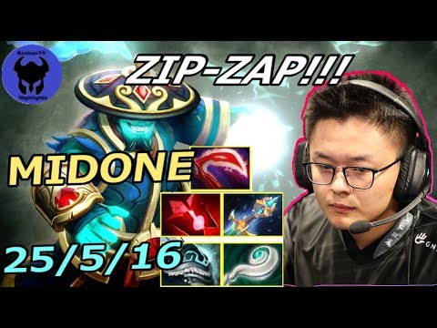 MAJOR CHAMPION! Midone [Secret] plays Storm Spirit!!! Dota 2 7.19