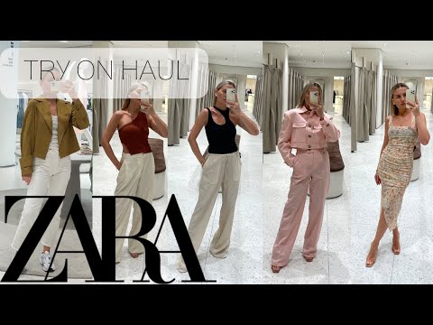 Try on  * ZARA HAUL *. Easy to wear styles.