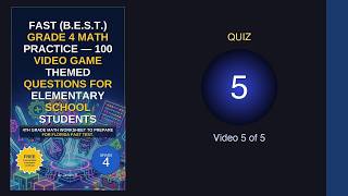 FAST (B.E.S.T.) Grade 4 Math Practice — 100 Video Game Themed Questions For Elementary school studen