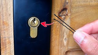You Won’t Believe It! This Hairpin Trick Can Unlock a Lock in an Emergency!
