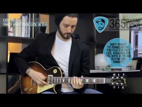 Lick 191/365 - Fancy Hard Rock Lick in Gm | 365 Guitar Licks Project
