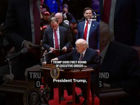 Trump signs first round of executive orders