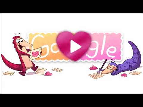 Google Doodle Valentines 2017: "Pangolin Love" Intro Scene Extended Music