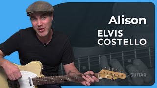 How to play Alison by Elvis Costello (Guitar Lesson SB-319)