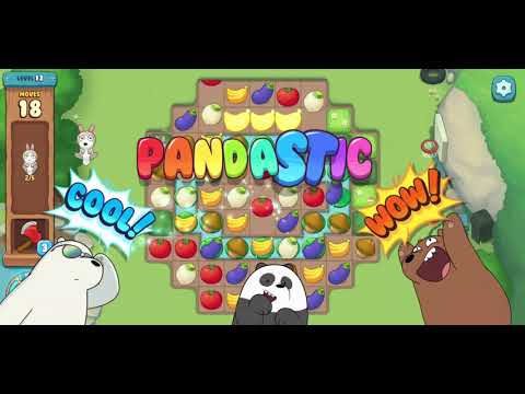 We Bare Bears Match3 Repairs Level 12 - No Boosters