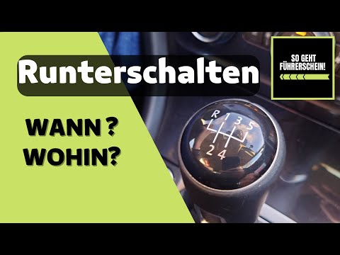 Downshifting - When? Driving School