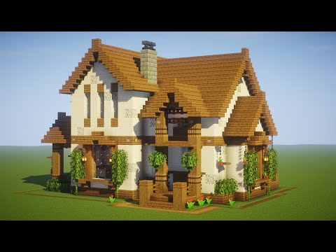 Minecraft: Big Cottage House / Mansion Tutorial - [ How to Make a Cottage House ] 2020