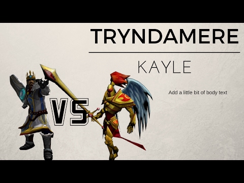 Tryndamere vs Kayle - Full game with commentary in low elo - Gold 1