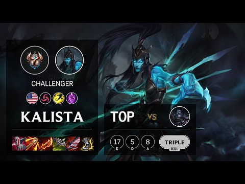 Kalista Top vs Shen - NA Challenger Patch 11.15