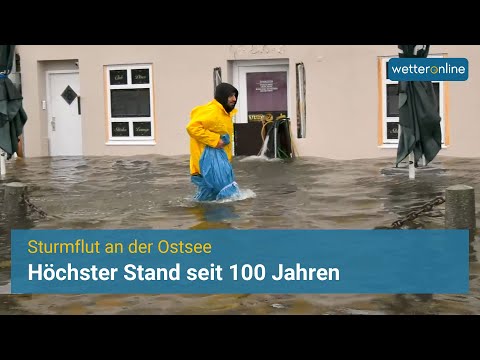 Sturmflut an der Ostsee