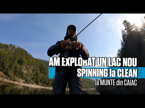 PESCUIT la CLEAN, SINGUR, din CAIAC pe un BARAJ NOU(pt mine)-SPINNING in SALBATICIA muntilor APUSENI