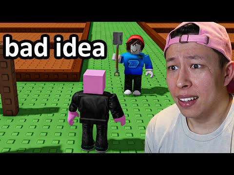 I Let a Roblox Kid Teach Me GROW A GARDEN...