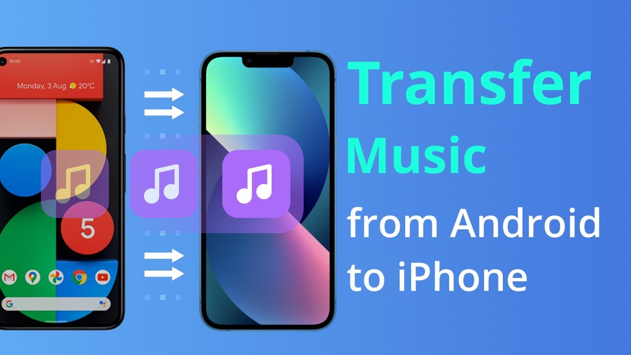 transfer music from android to iphone