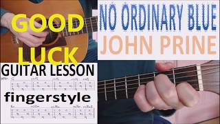 NO ORDINARY BLUE - JOHN PRINE fingerstyle GUITAR LESSON