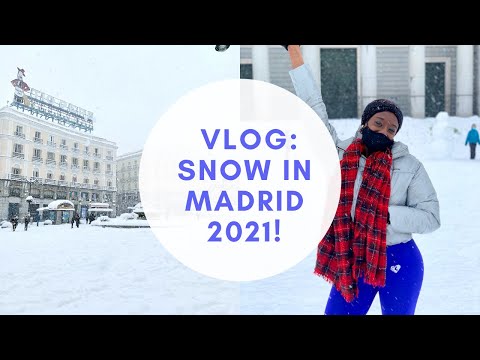 VLOG: OMG SNOW IN MADRID! | DAY IN THE LIFE | BORRASCA FILOMENA 2021|