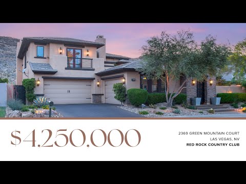 2369 Green Mountain Court | Red Rock Country Club, Summerlin | IS LUXURY