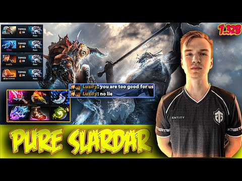 Entity Pure Slardar SafeLane Carry BashLord | Dota 2 Pro Highlights | 7.32b