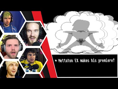 Let's Players Reaction To Mettaton EX Making His Appearance! | Undertale