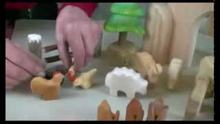 Bauernhof (Holztiere) als Beispiel vorgestellt - Werkstatt die Arche - Kinderspielzeug