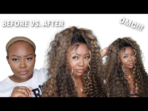 BOMB 💣  BLONDE HIGHLIGHT 13x4 QUICK AND EASY INSTALL | MEGALOOK