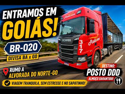 BR-020 | Da Bahia para Goiás: Viagem Tranquila Até Alvorada do Norte! 🚛