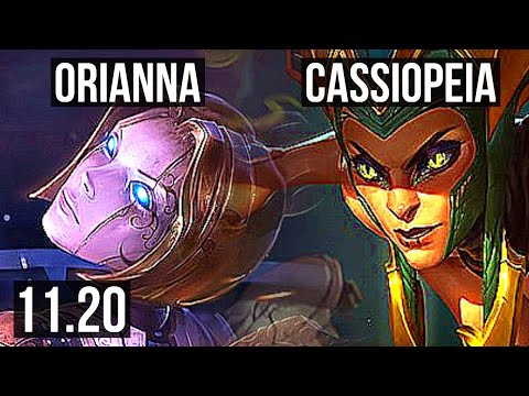 ORIANNA vs CASSIOPEIA (MID) | 500+ games, 900K mastery, 3/3/12 | EUW Grandmaster | v11.20