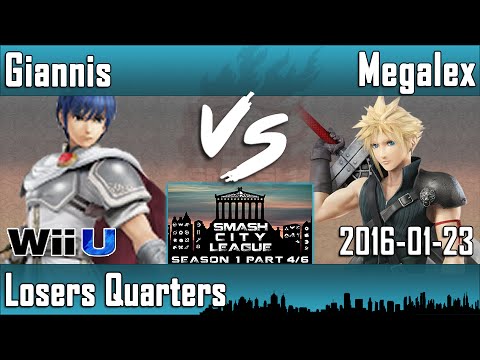 SCLS1P4 - Giannis (Marth) vs Megalex (Cloud) - LQ - Smash 4