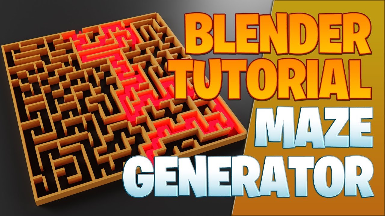 Maze generator - Blender Tutorial