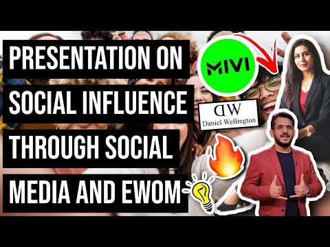 Presentation on Social Influence Through Social Media and Ewom for MBA and BBA Students Canva #ppt
